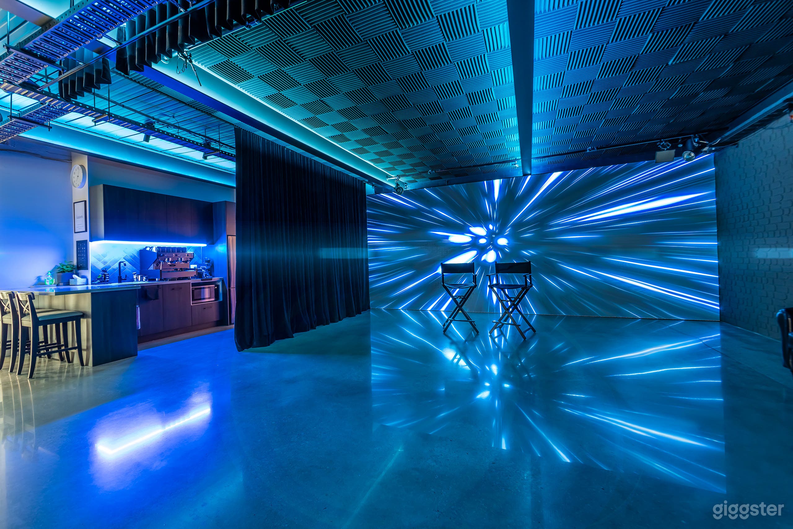 Virtual production studio with 6.5m x 2.75m LED Wall.