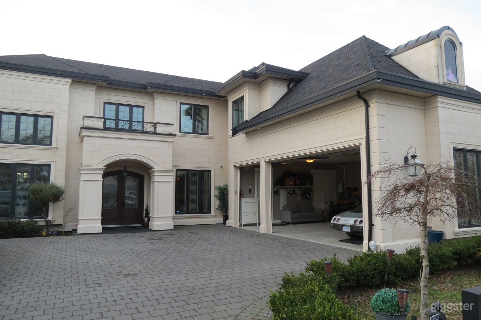 Front of House &amp; 3 Car Open Garage