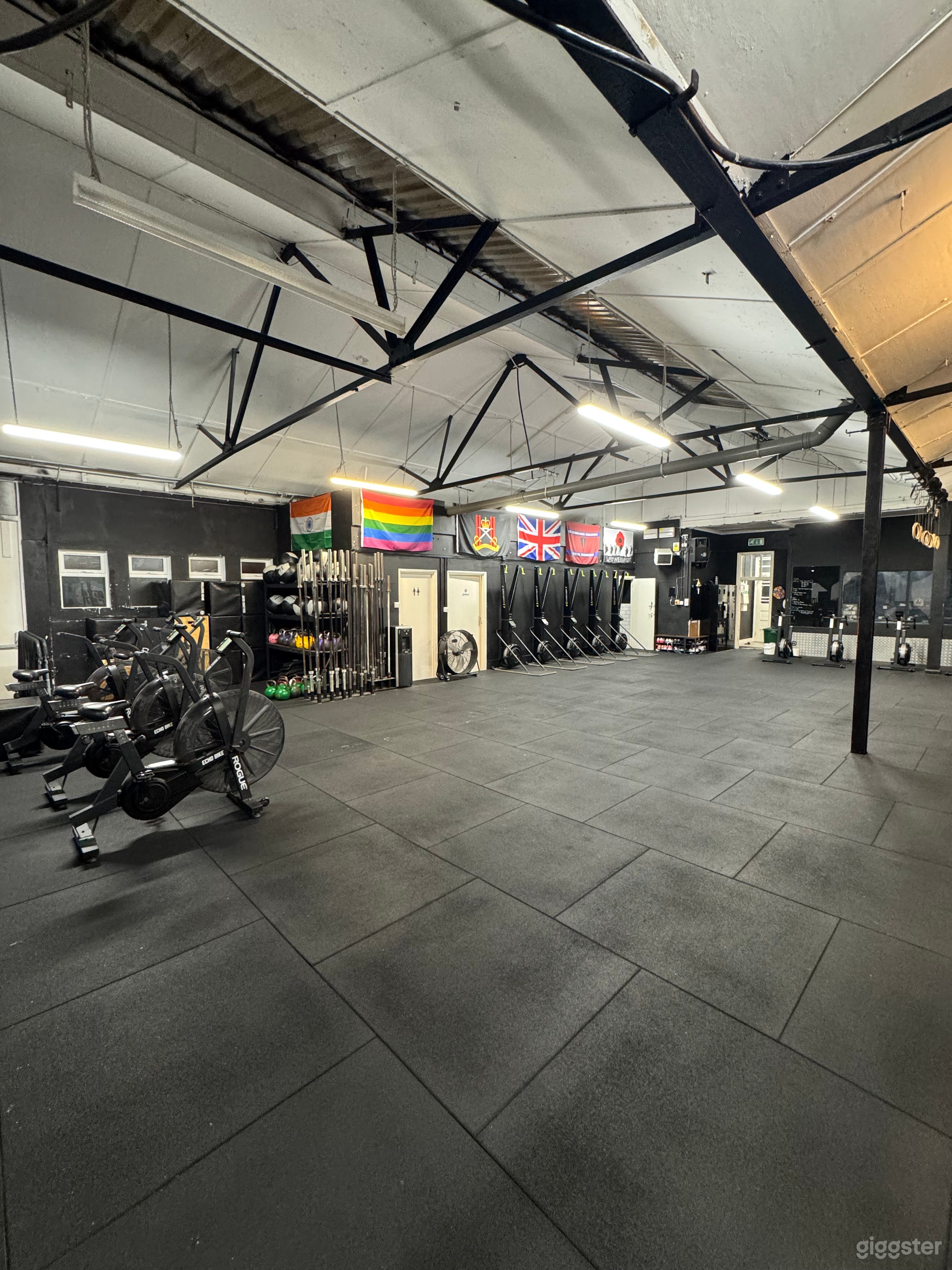 view from rear of the gym towards main entrance