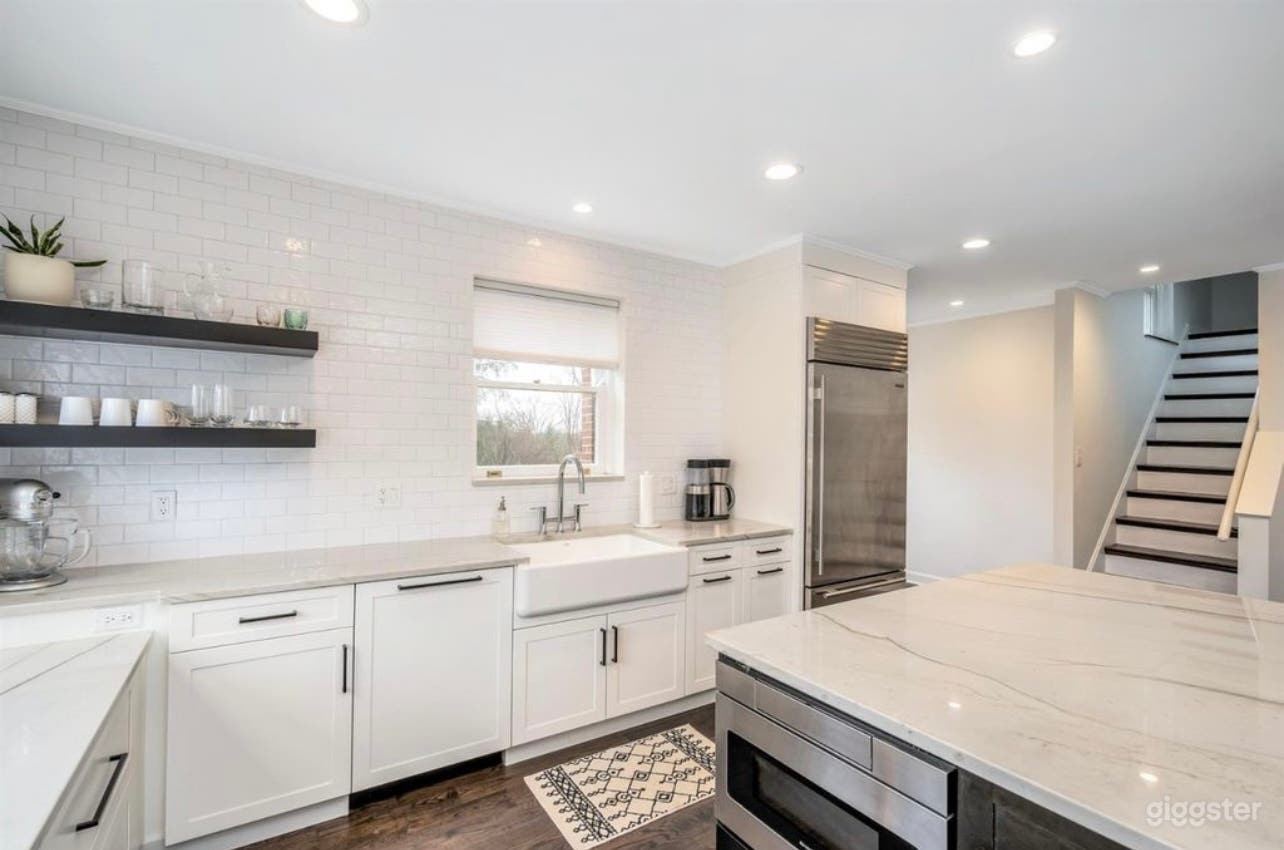 Servant’s stairs in kitchen 