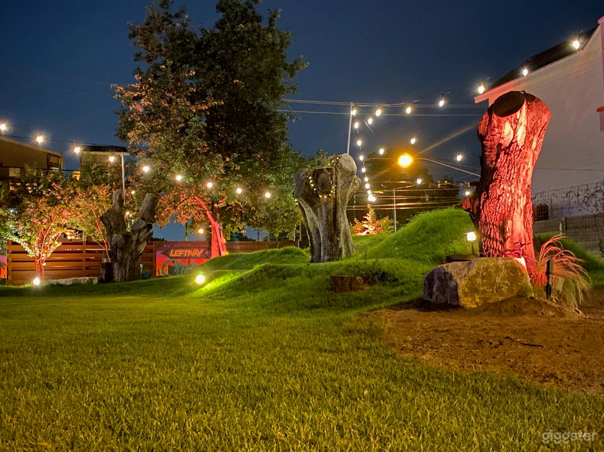 large private events space perfect for happy hour, VIP events / screenings, lighting, audio &amp; video, pergola &amp; bathrooms, easy load in