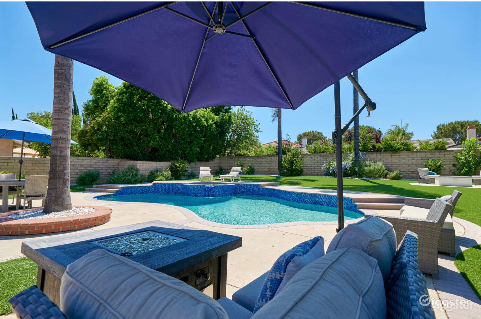 Huge Landscaped Backyard with Pool Photo 2