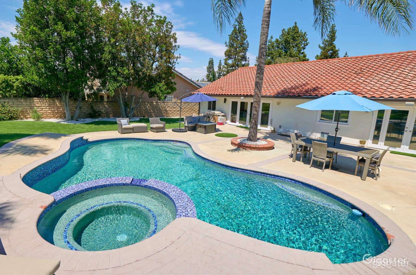 Huge Landscaped Backyard with Pool Photo 1