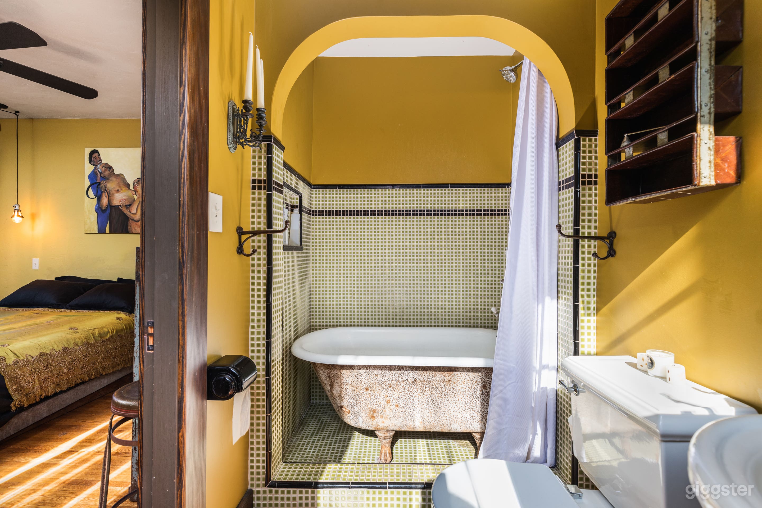 Master Bedroom with on-suite bathroom with relaxing and sensuous claw foot tub