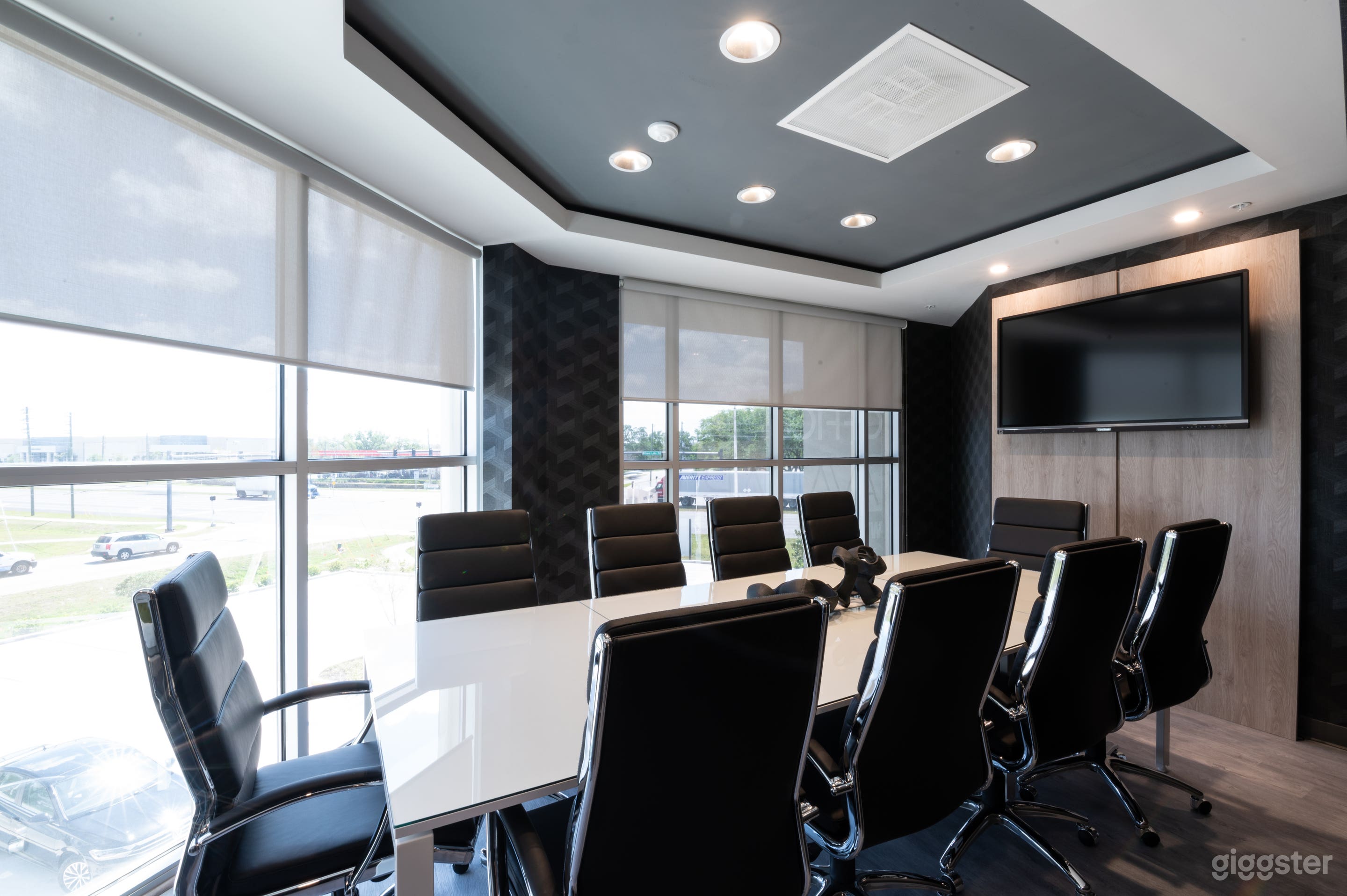 Comfortable, Sophisticated, and Modern 10 SEAT BLACK Conference Room Photo 3