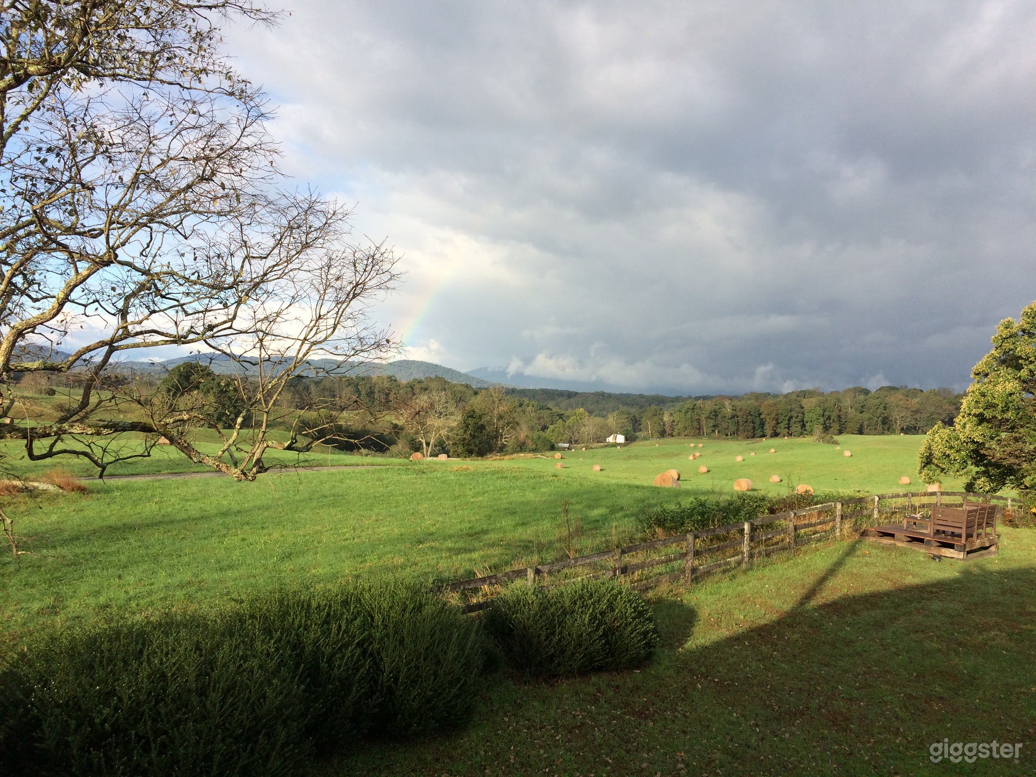 View from master bedroom 