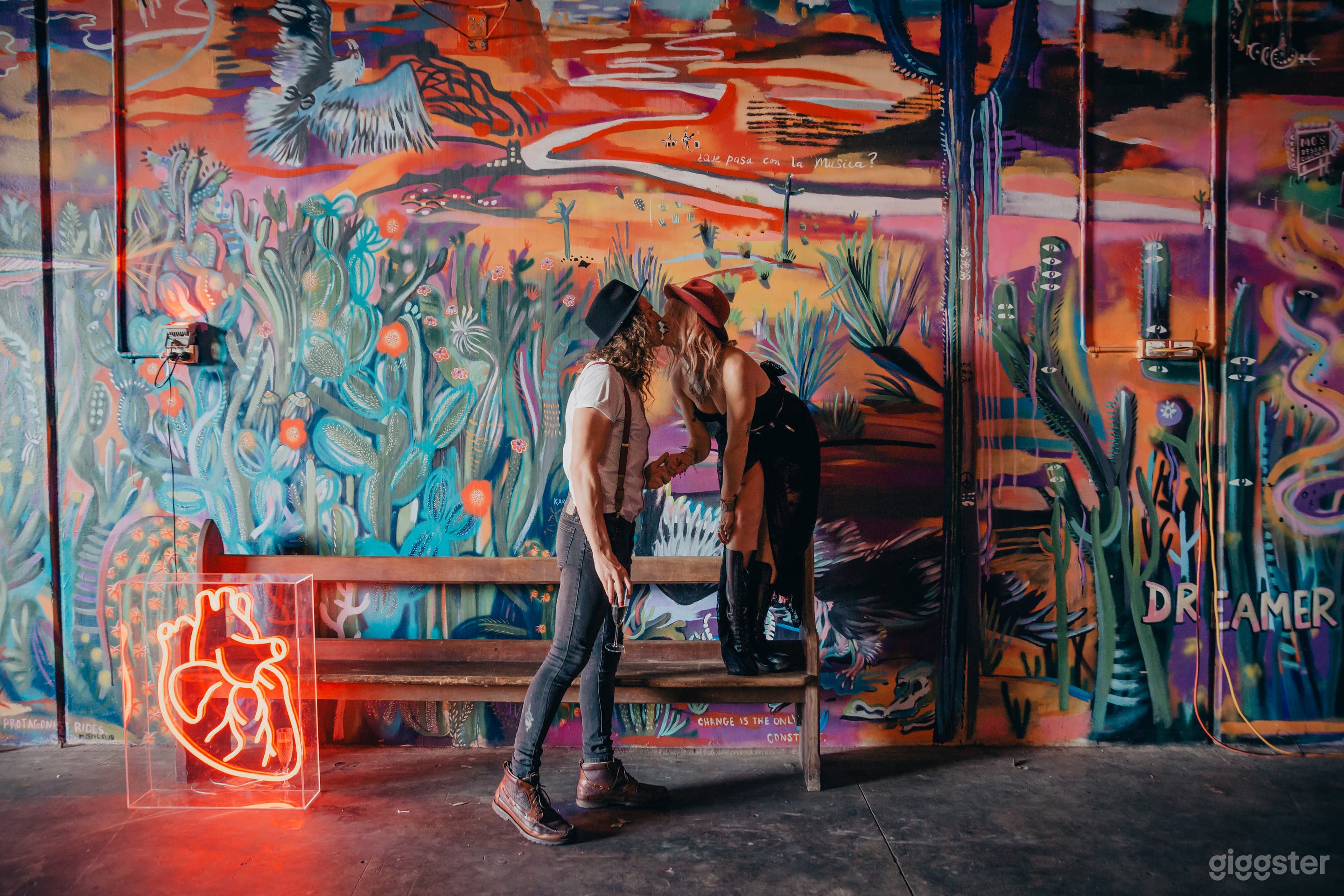 Psychedelic Californian Desert Warehouse Photo 2