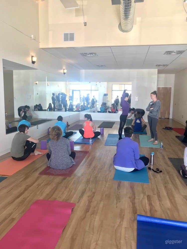  Serene, Bright, and Open, Flooded with Natural Sunlight Yoga Studio in WestSide Albuquerque 