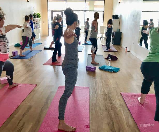 Serene, Bright, and Open, Flooded with Natural Sunlight Yoga Studio in WestSide Albuquerque Photo 3