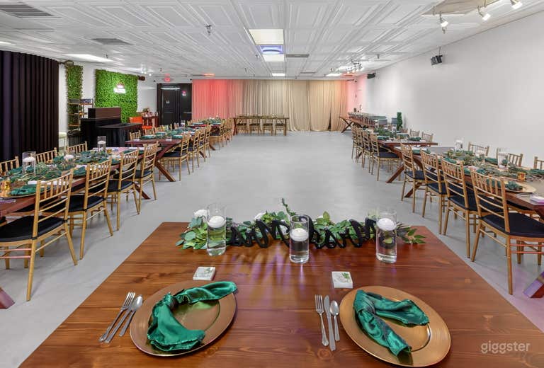  Earthy, Romantic Venue with Farmwood Tables 