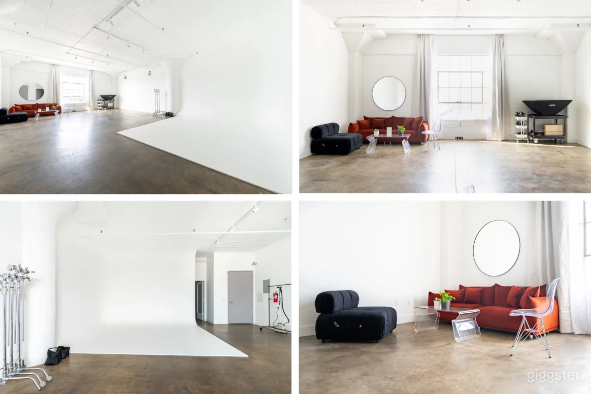White Studio with Cyc, Equipment and AC | DTLA 06 Photo 1