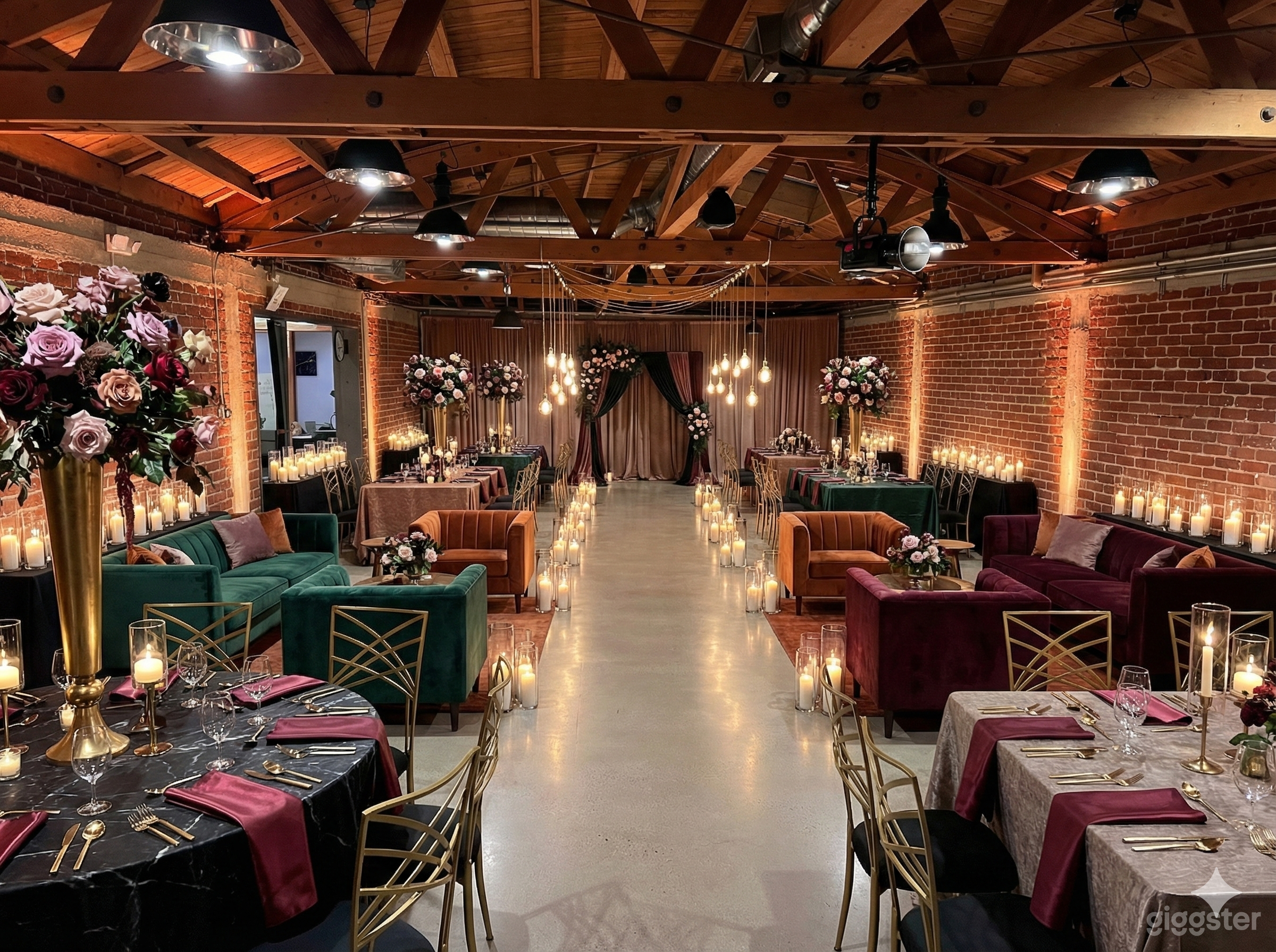 Zen Industrial Loft Lounge Rustic Exposed Brick Bohemian Photo 1