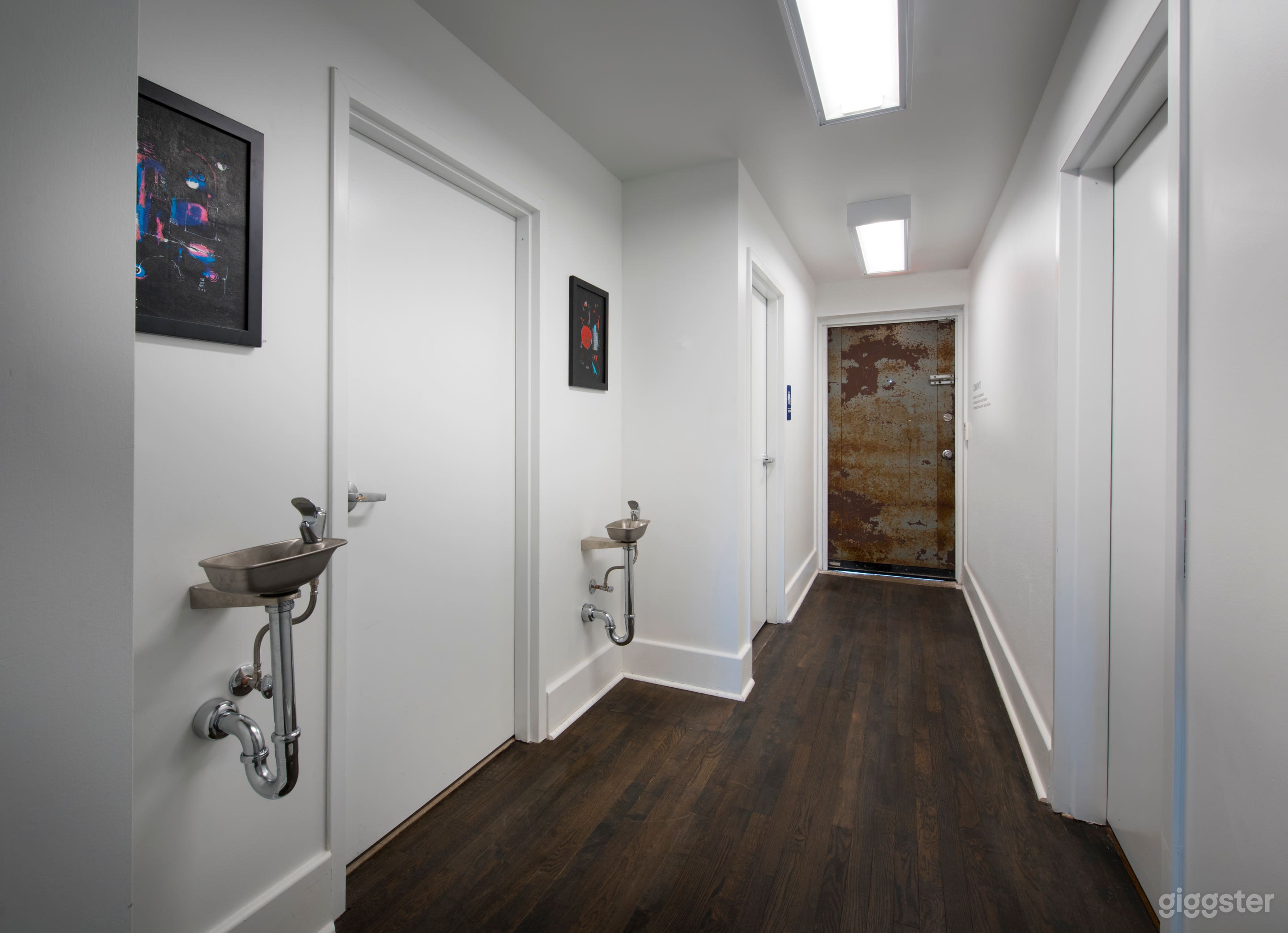 Back hallway, and rear exit. Image credit, Eric Perry.