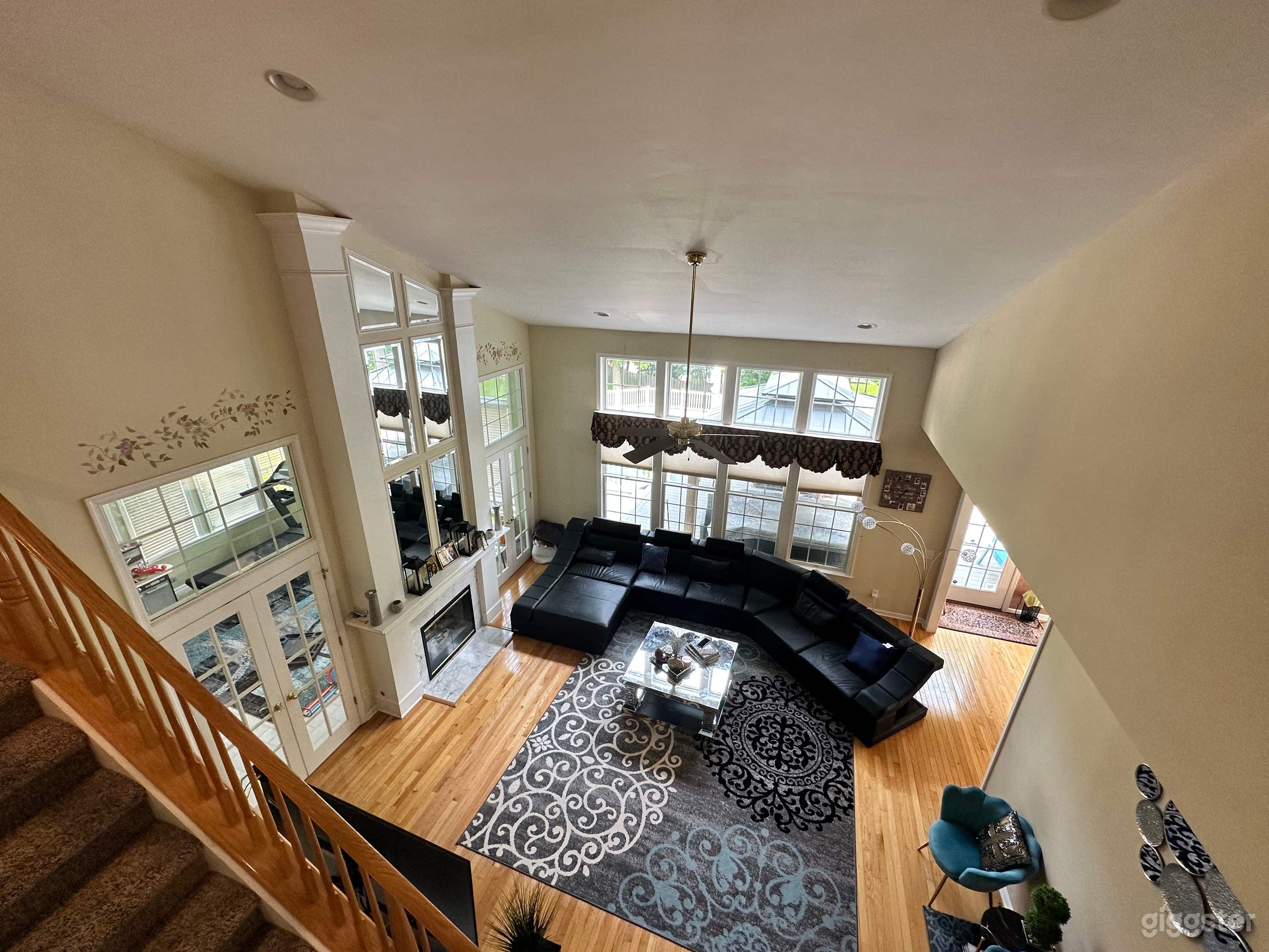 Living Room View from the stairs