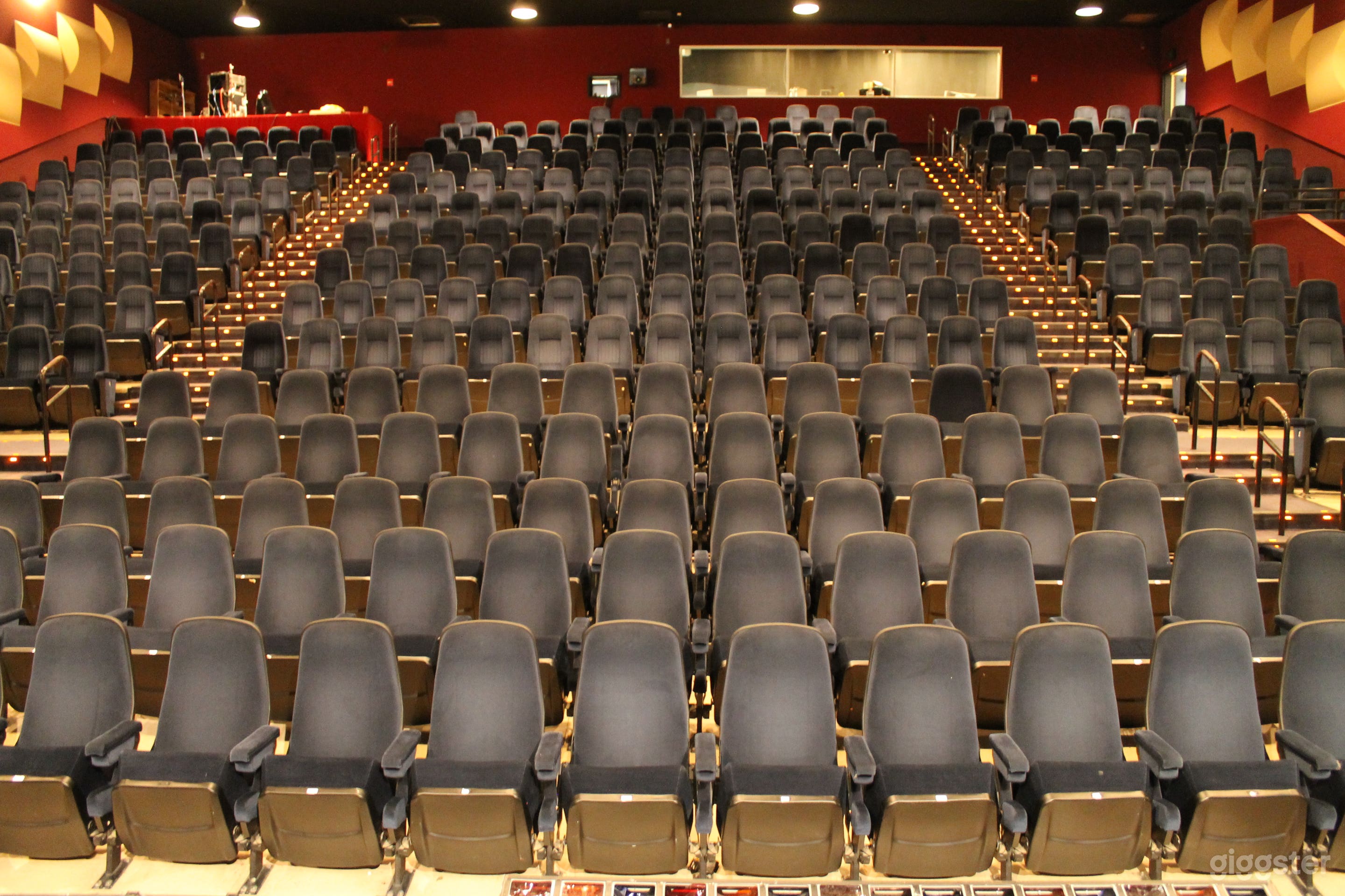 Theatre seats from the stage