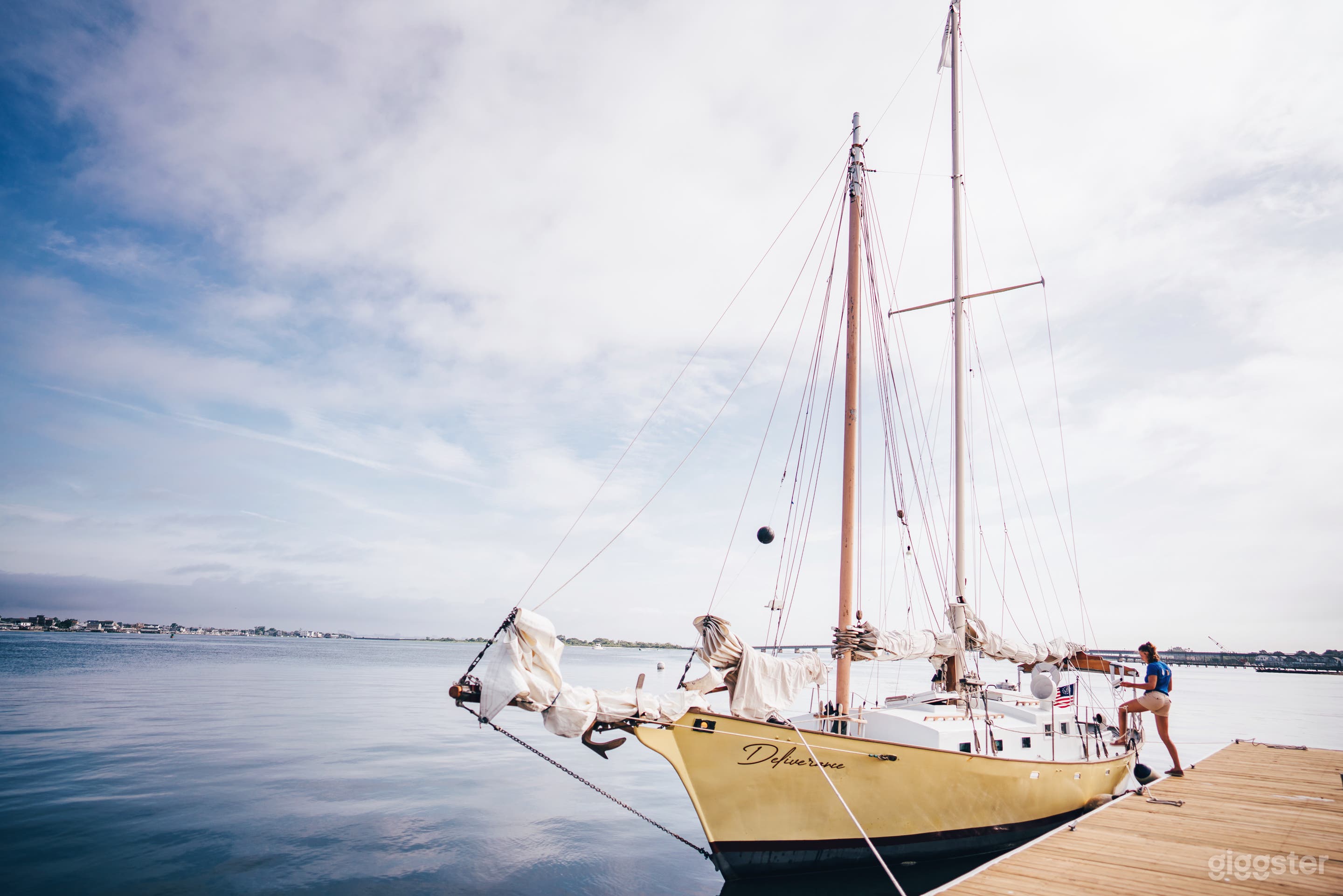 Pilot schooner at the dock 