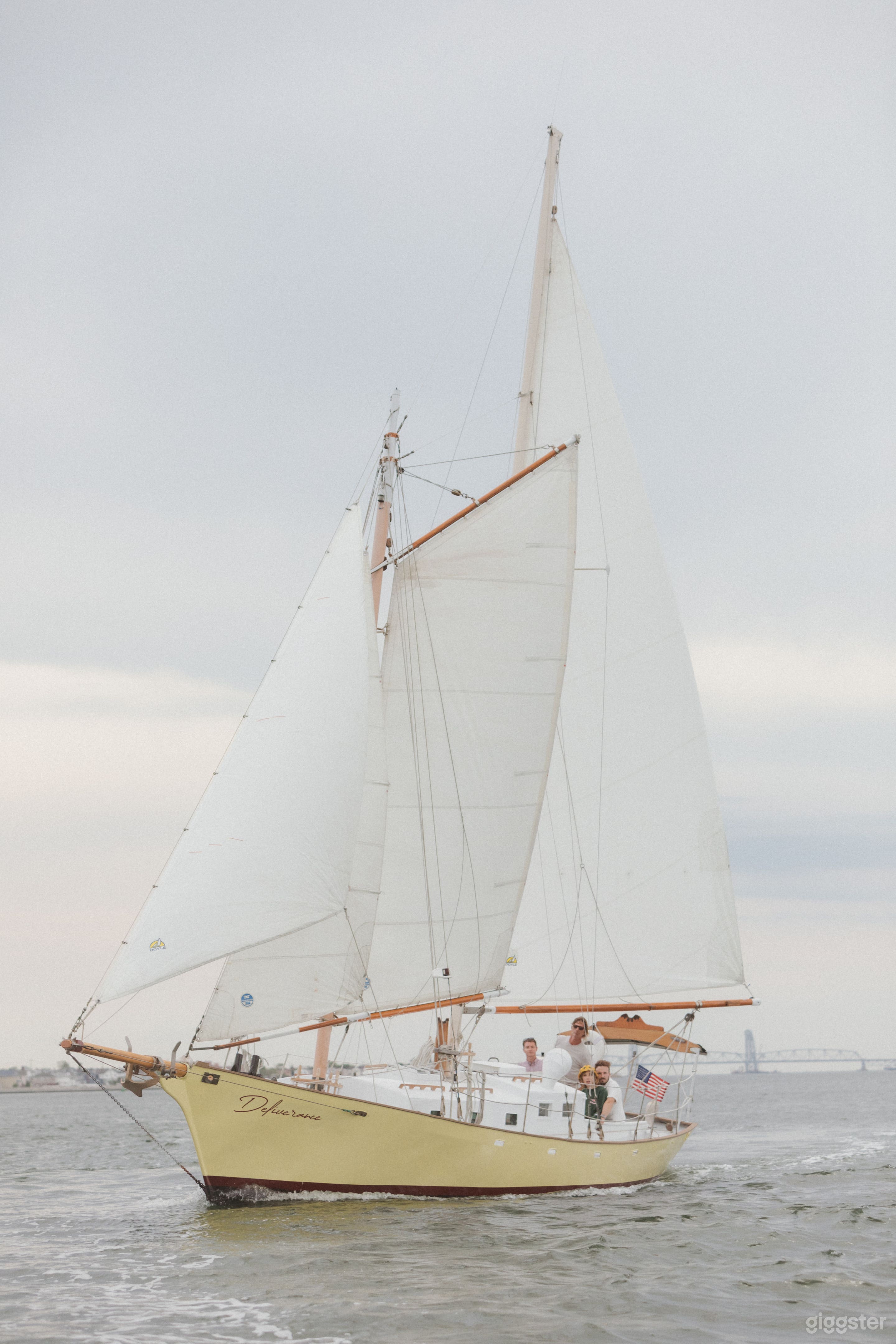 Pilot Schooner underway in Jamaica Bay NYC