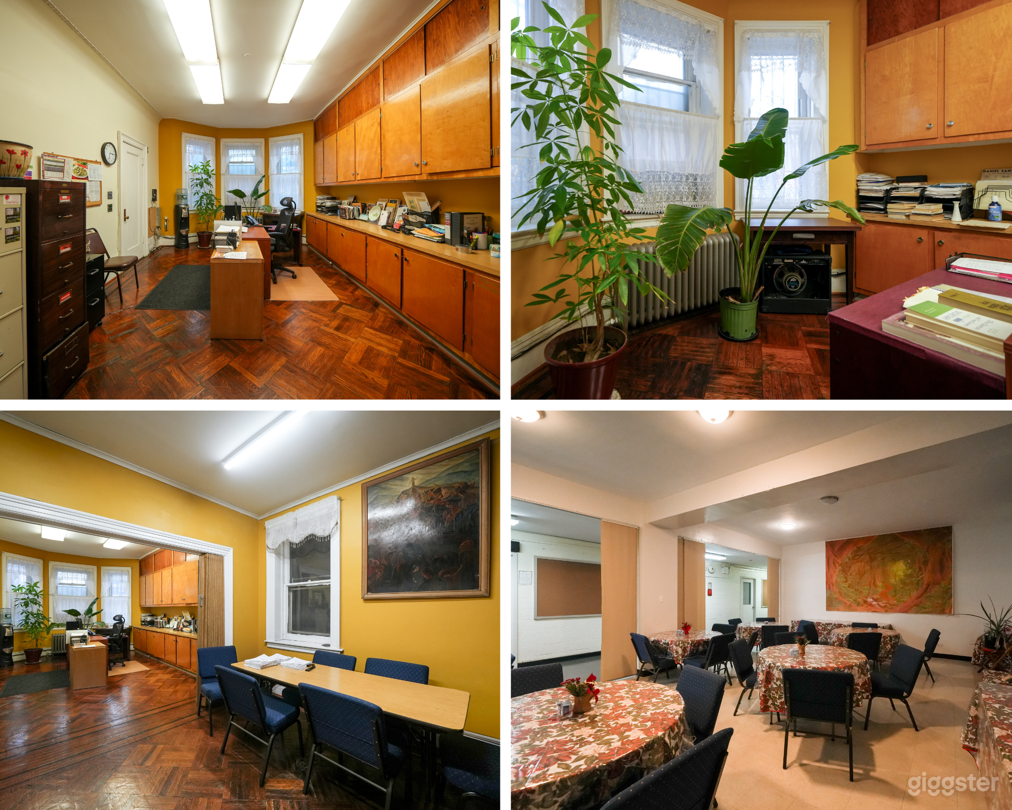 Vintage Office with Colorful Walls, Meeting Spaces Photo 1