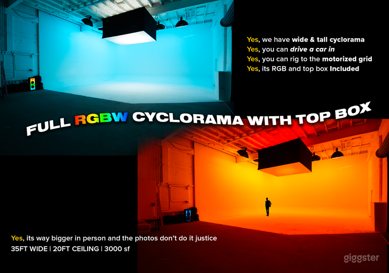  #1 VOID Stage, CYC, 20ft high, Parking, Mid City 