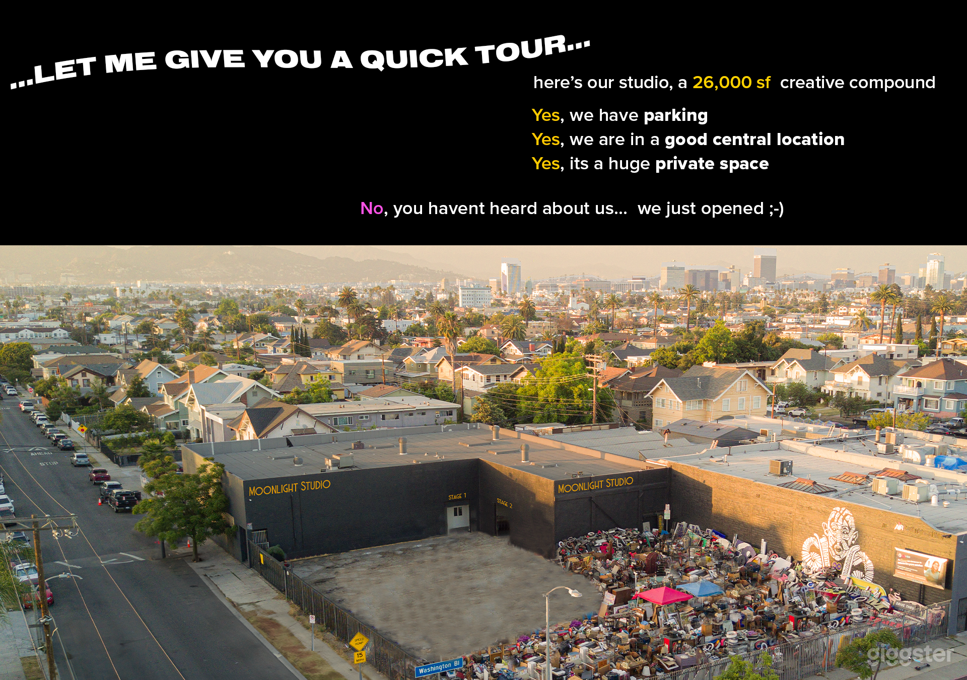 #1 VOID Stage, CYC, 20ft high, Parking, Mid City Photo 4