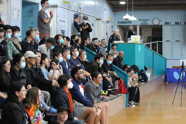  Seating and Control Desk at front of Auckland Table Tennis Stadium 