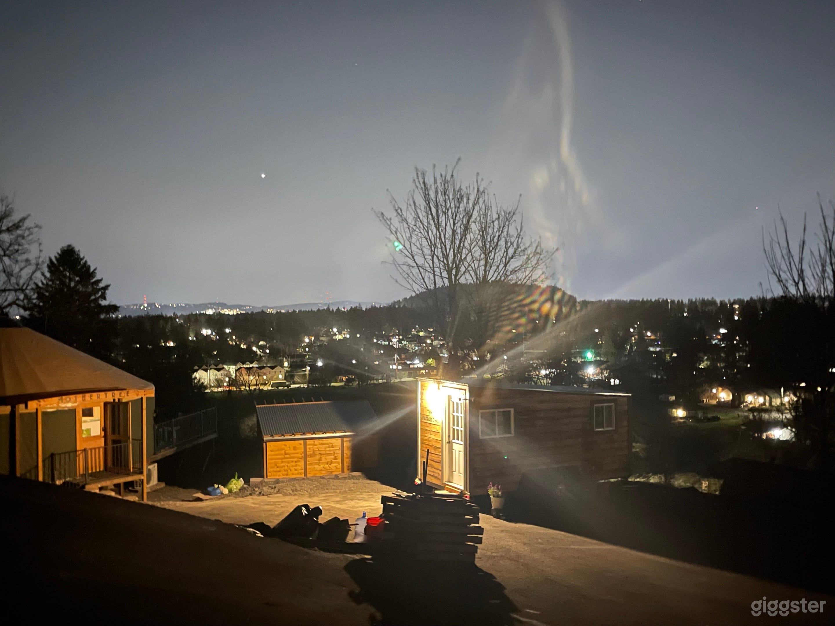 Panoramic views day or evening