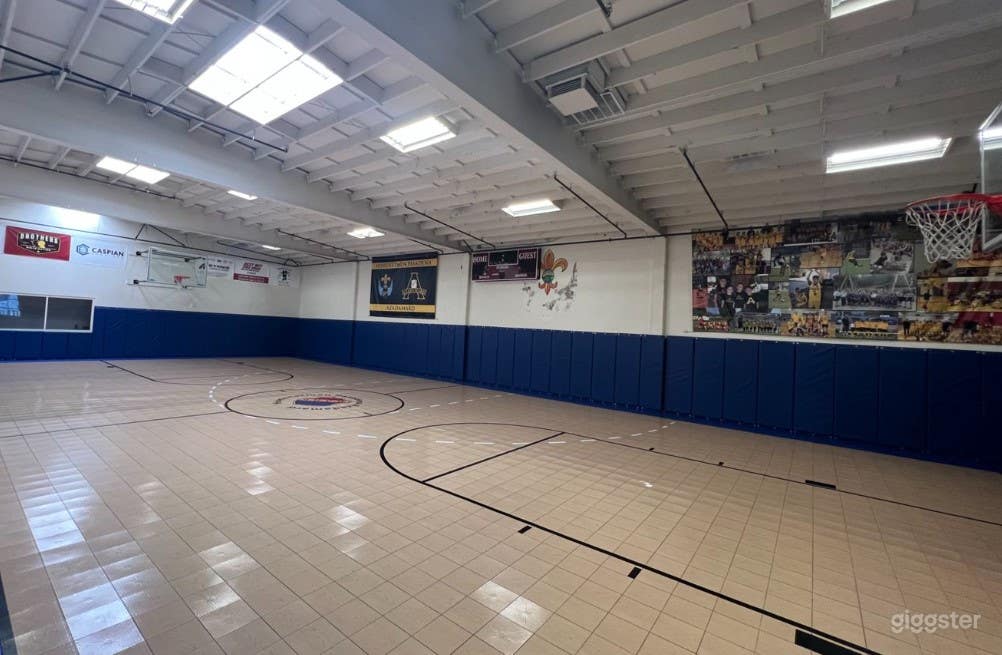 Modern Indoor School Basketball Court Photo 3