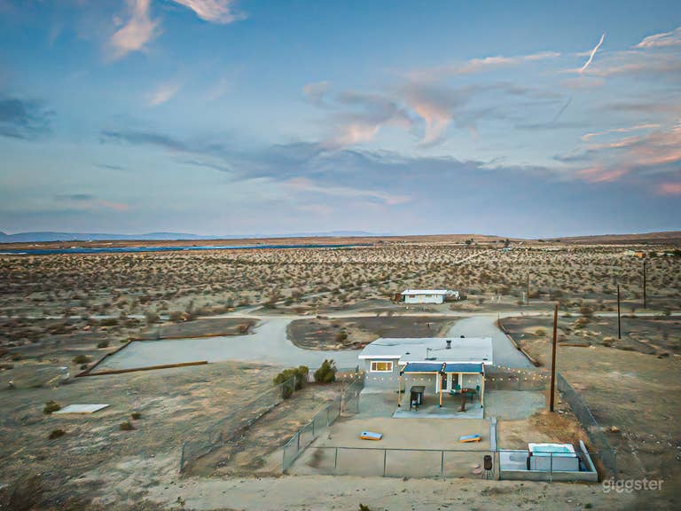  Arial of desert valley 