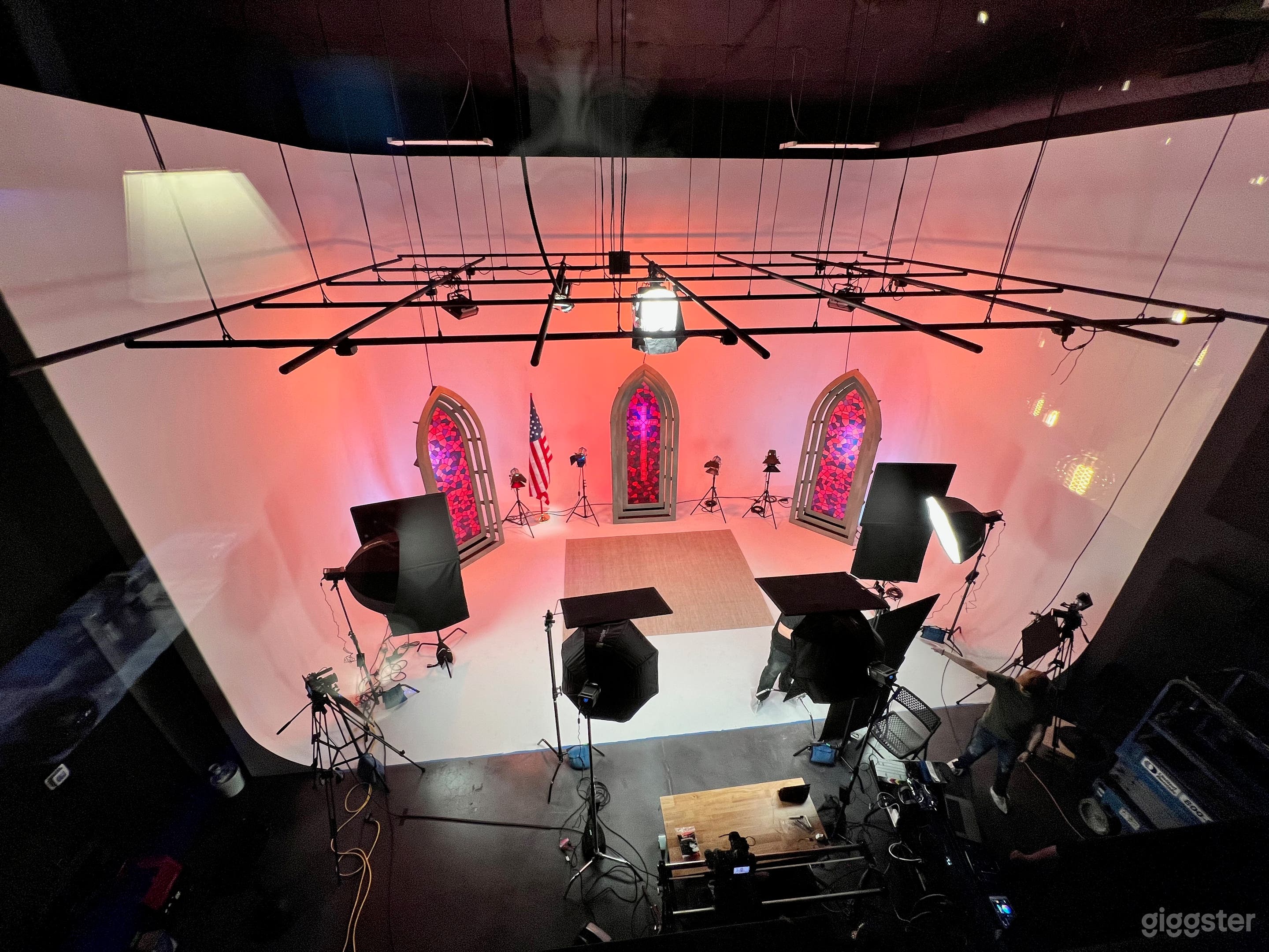 Studio 1 with a set