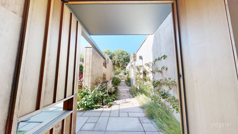  View of garden from warehouse 