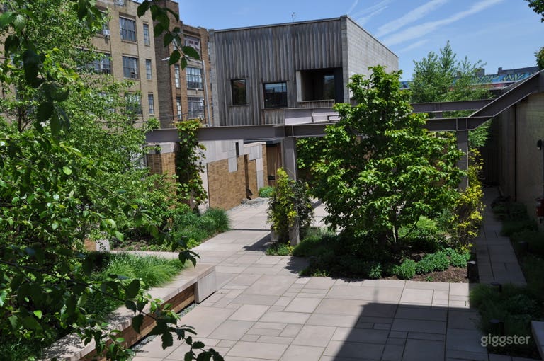  Overhead view of the garden 