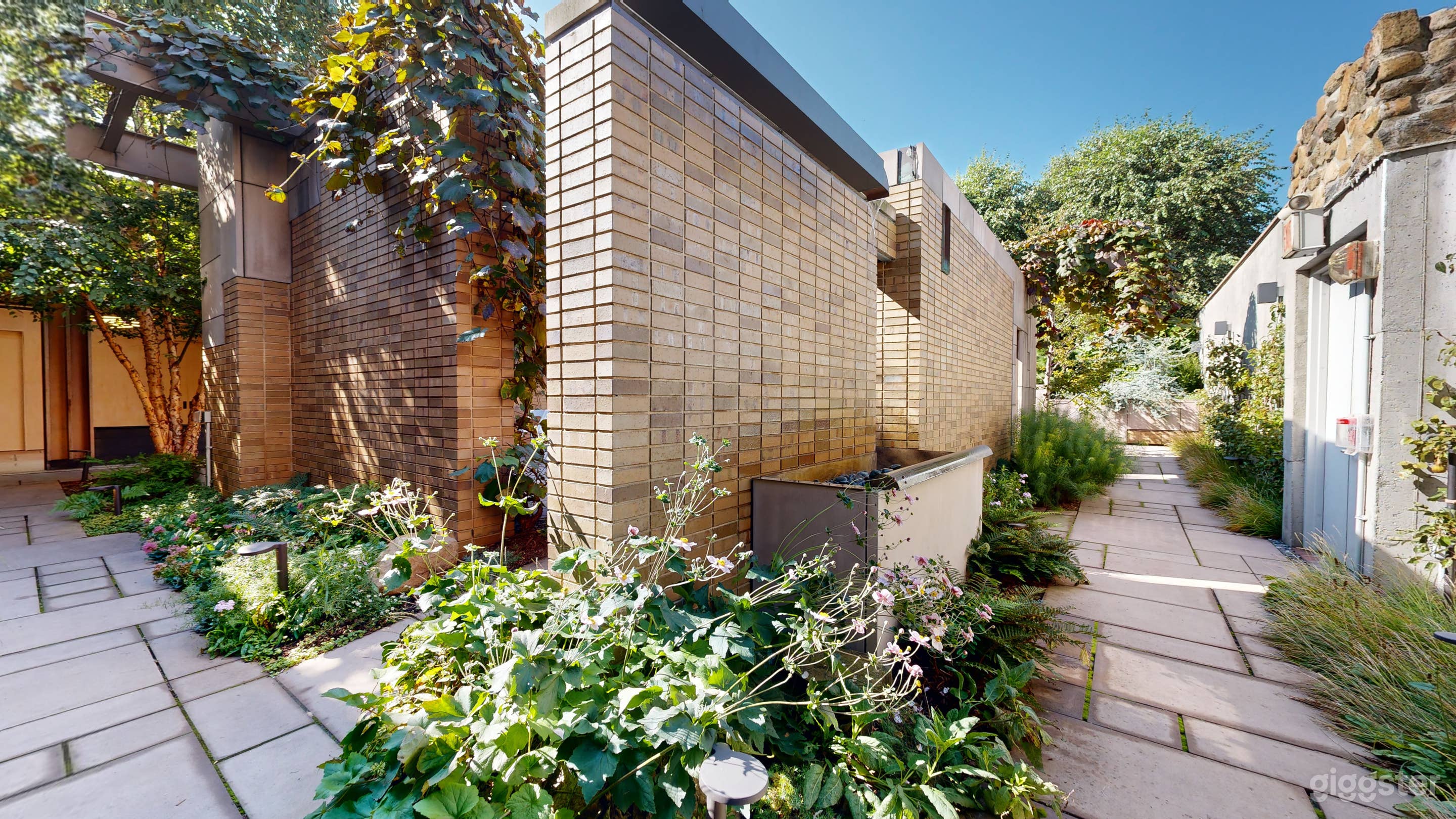 Walkways into the garden