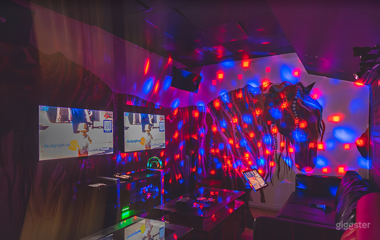  Neon Karaoke Lounge for 4 Guests 