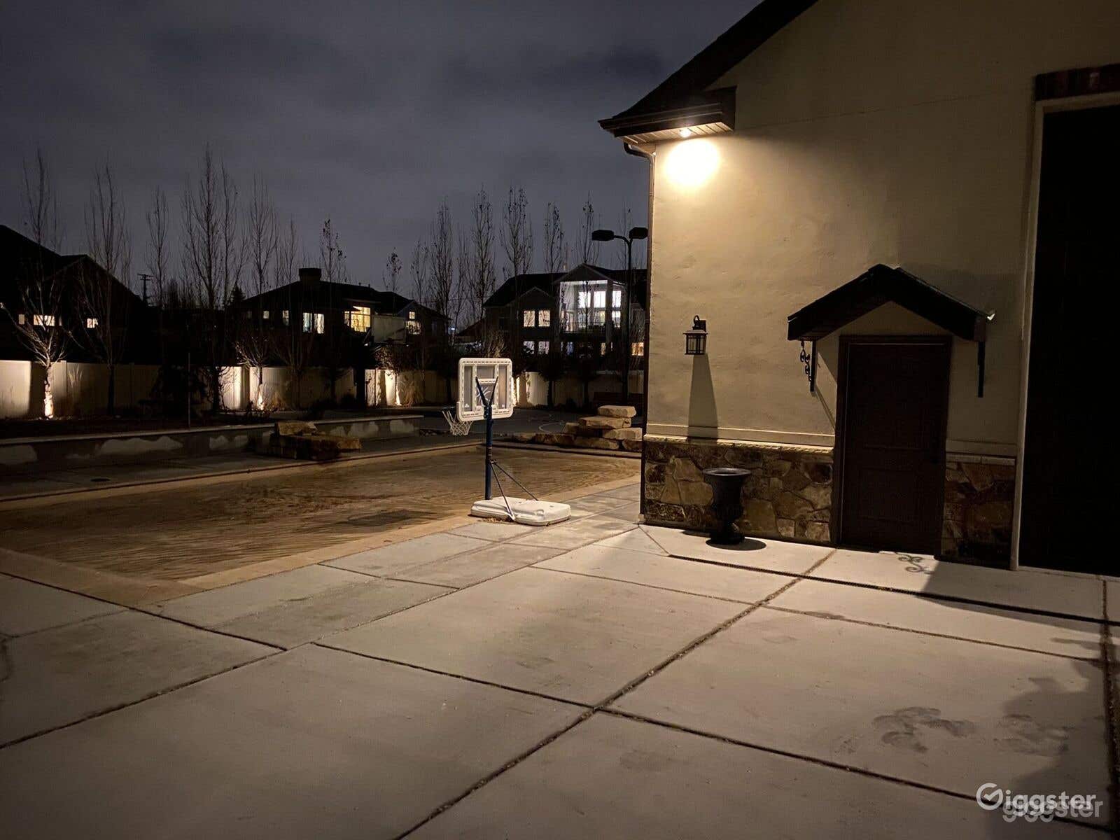 Spacious and Fenced Full Basketball Court  Photo 4