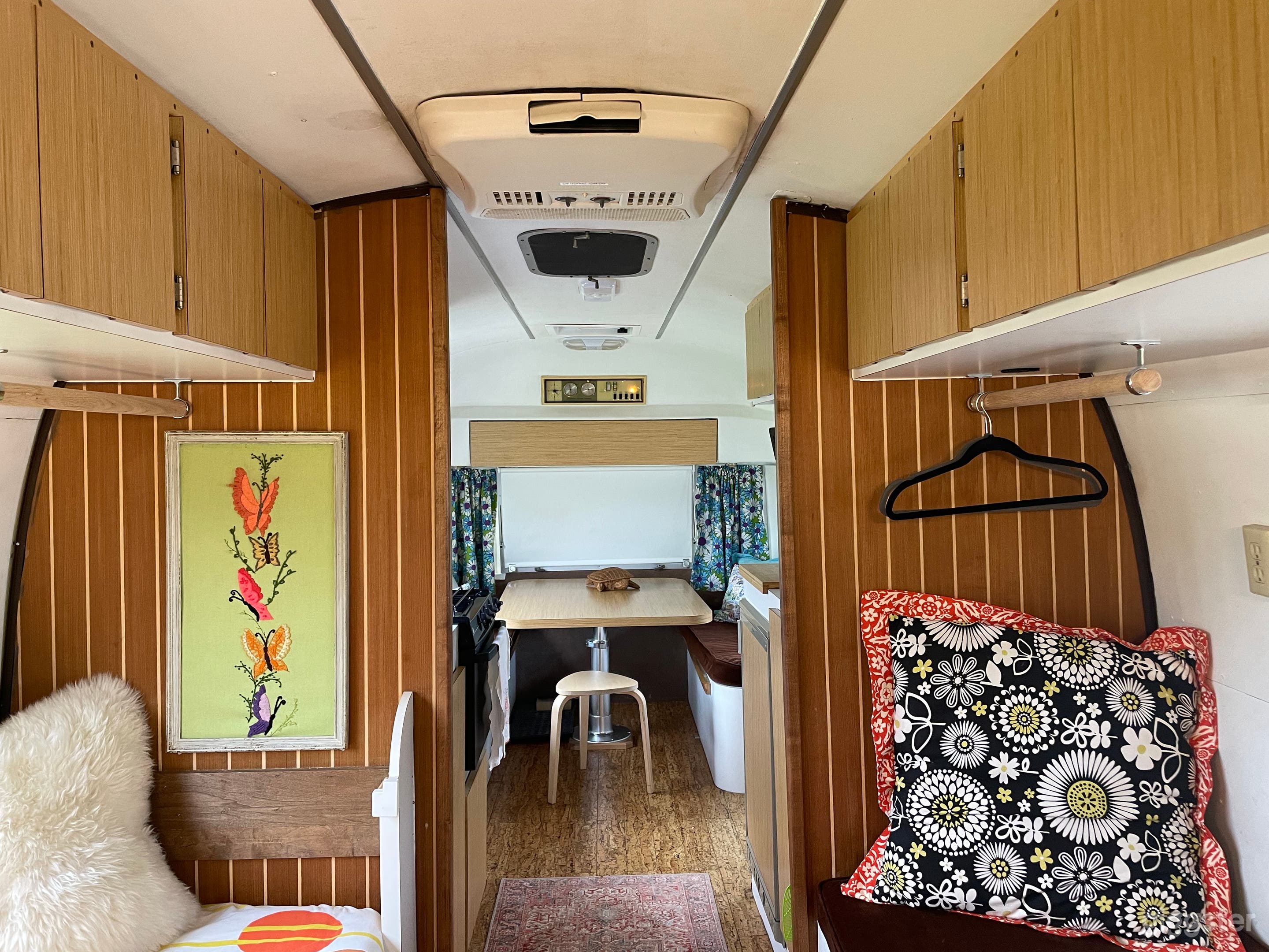 lounge with full restroom in the back