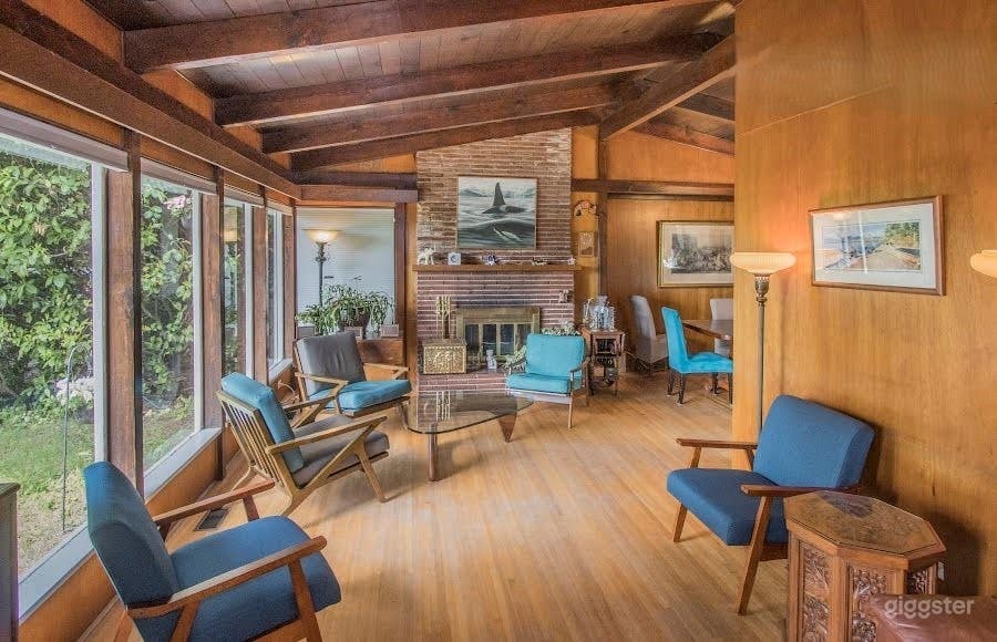 Mid-century Modern House with Modern Kitchen Photo 1