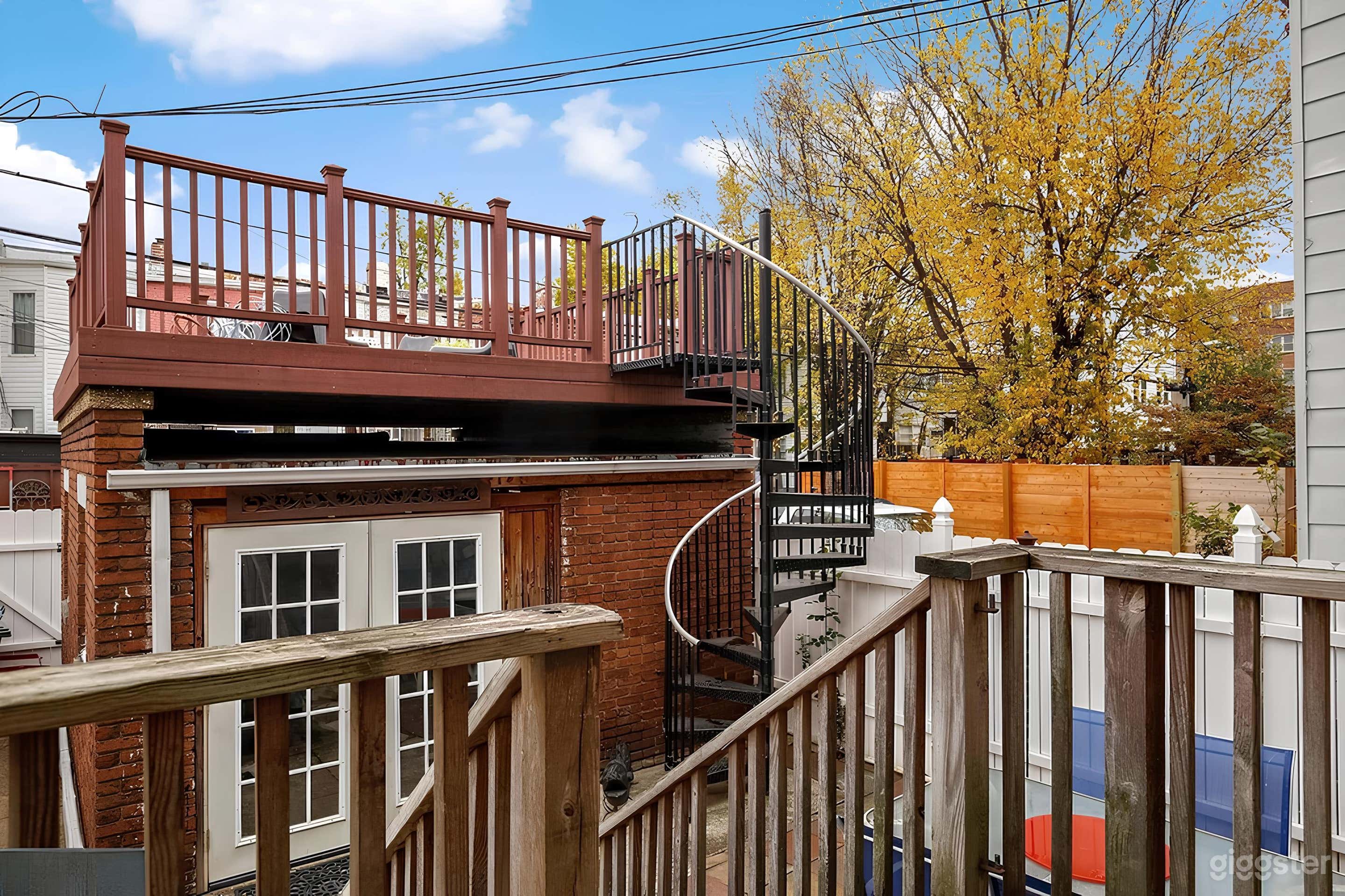 Urban Backyard with elevated Patio Photo 4