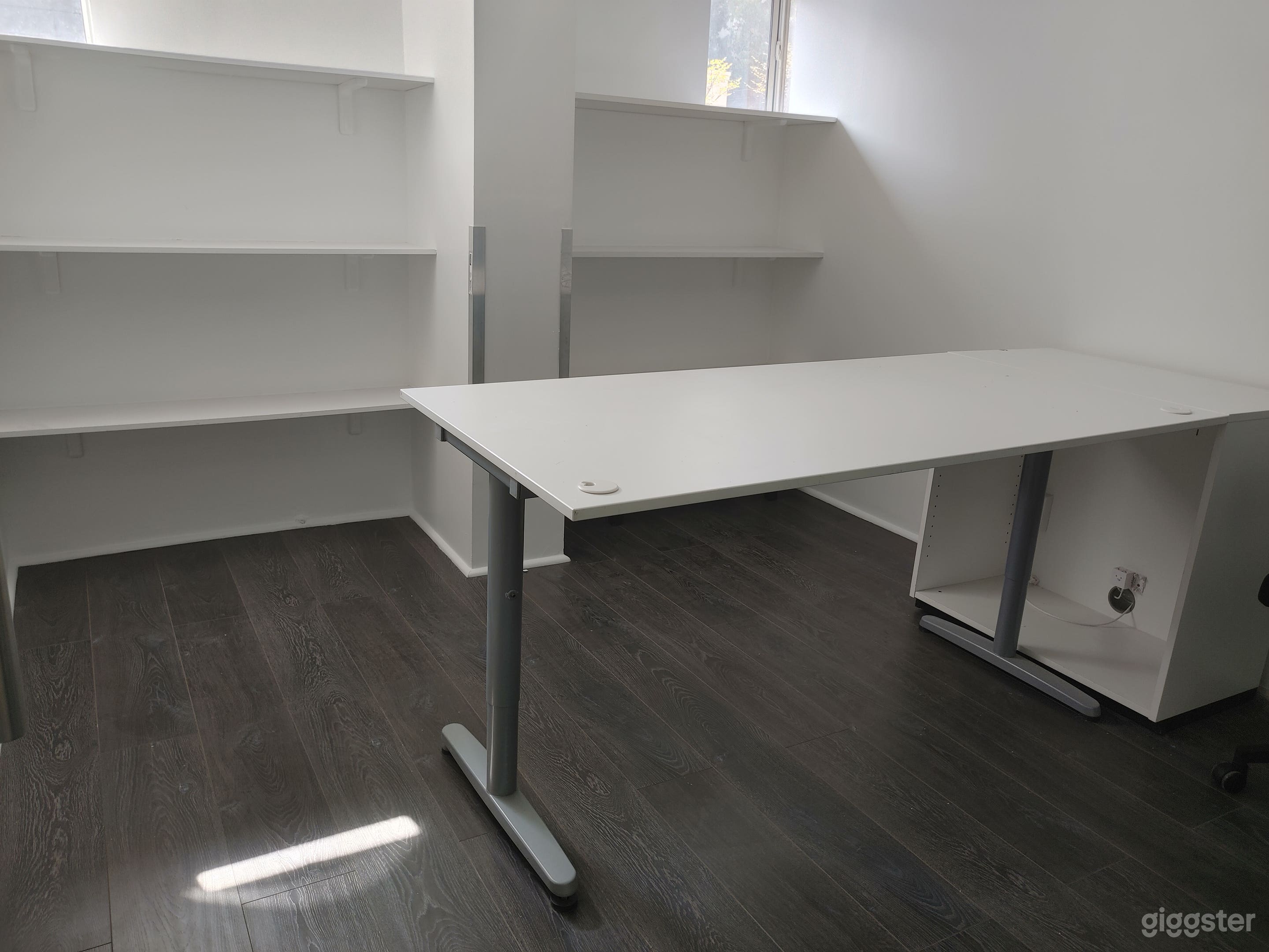 Another Private Office Space with Glass door, Table, Chair and Storage Area with WIFI!