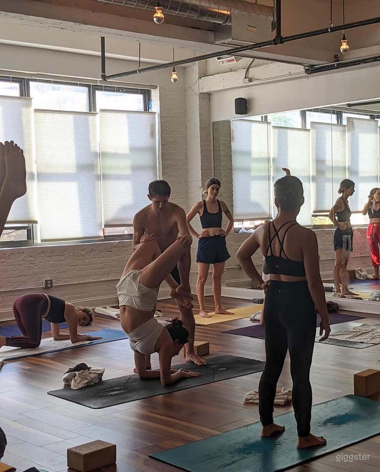  Studio A - Large and Vibrant Yoga Studio 