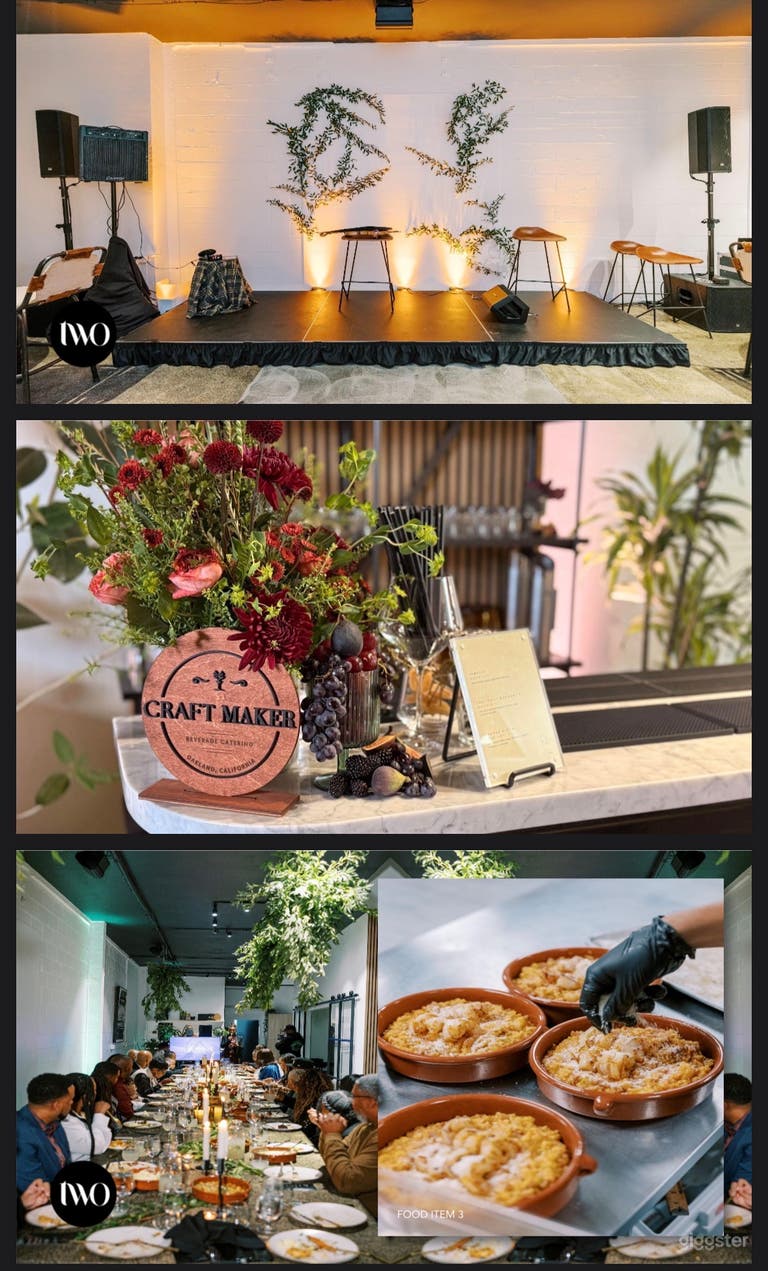  Modern Oakland Event Space with Skylights & Lounge 