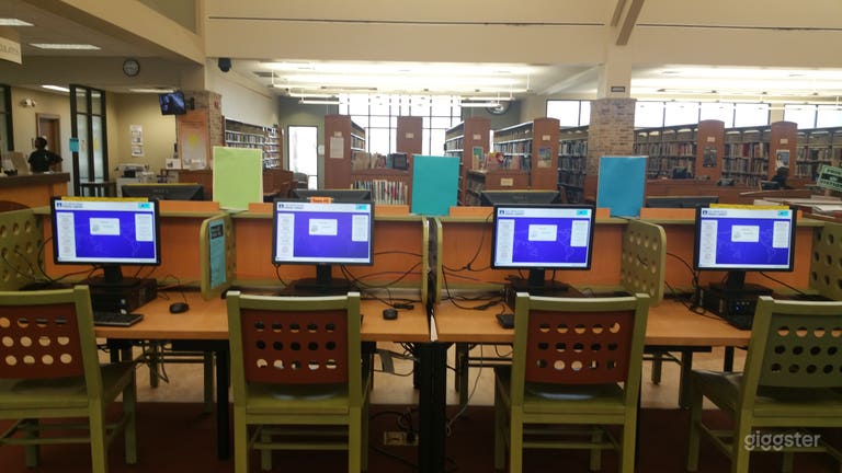   Public library in Delmont Garden Branch  