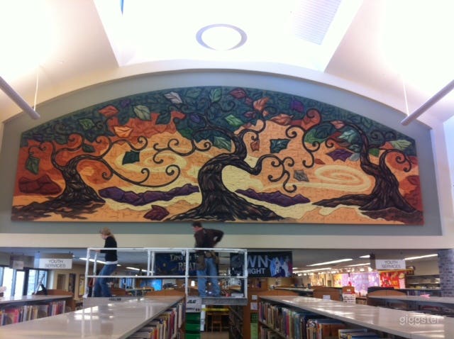   Public library in Delmont Garden Branch  