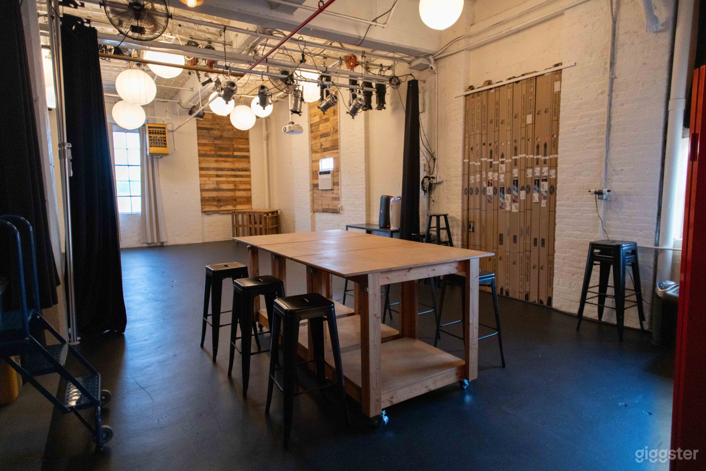 Work Table and Backdrops