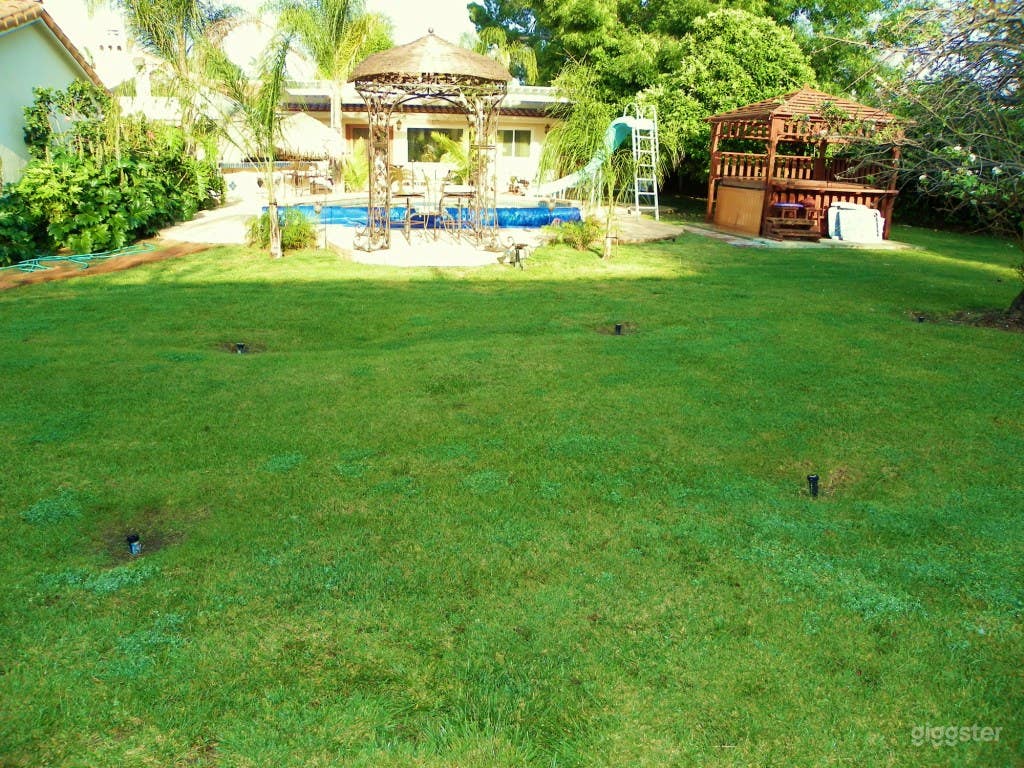 Good size green grass area