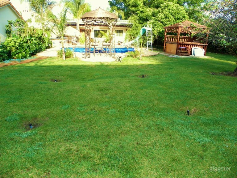  Good size green grass area 