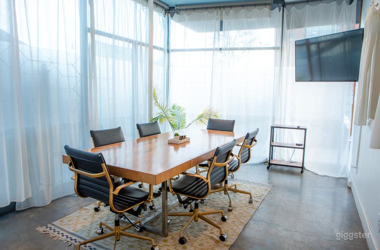  Modern conference room with natural light 