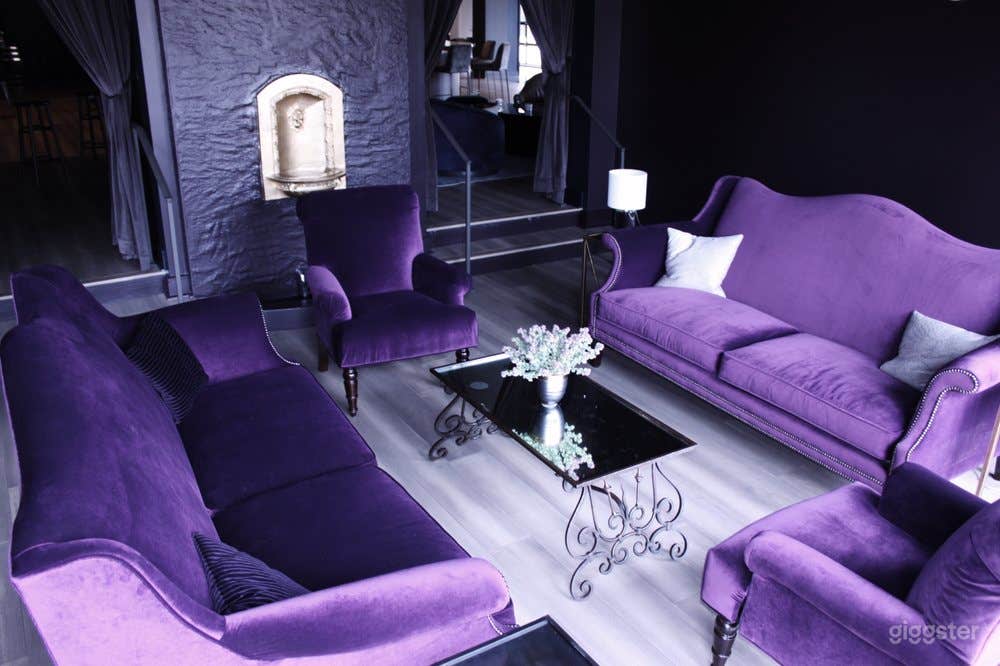 Purple themed Private Lounge Room Bar in Birmingham Photo 3
