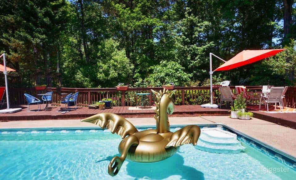 Incredible Backyard Pool and Deck Photo 1