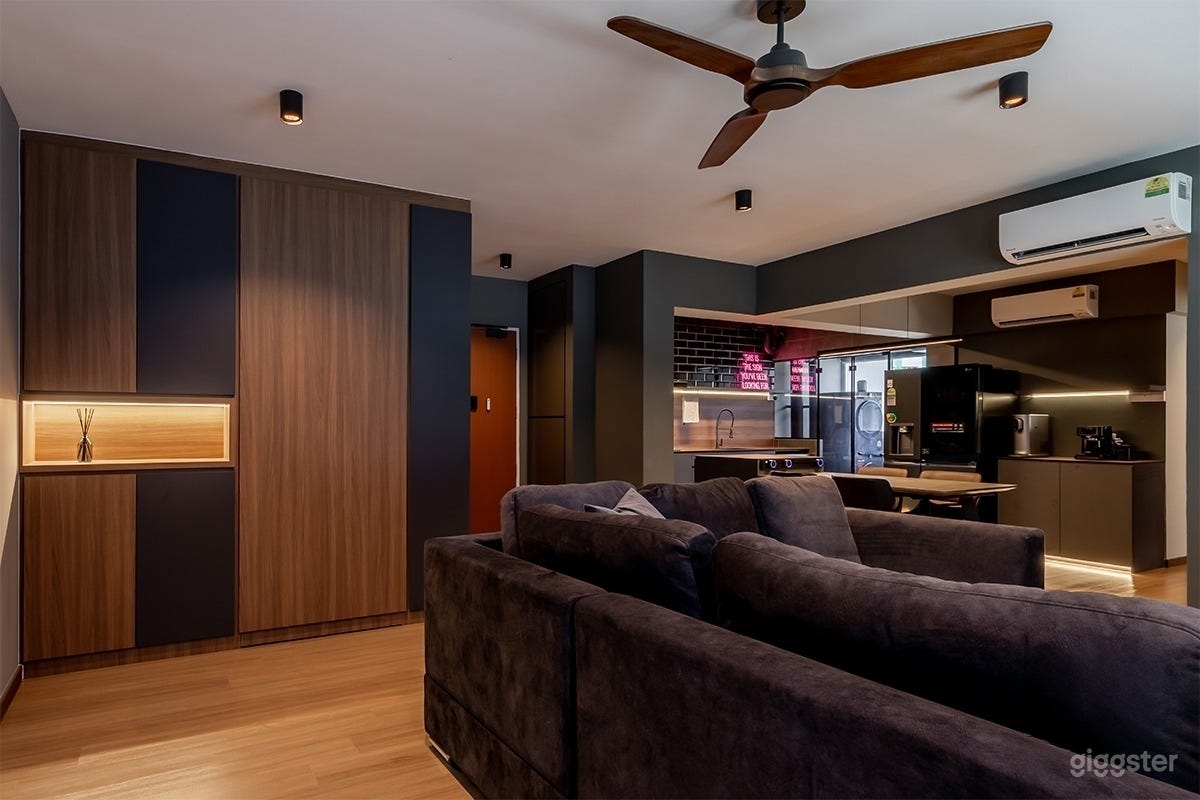 Dark, Modern 5 room Apartment Photo 1