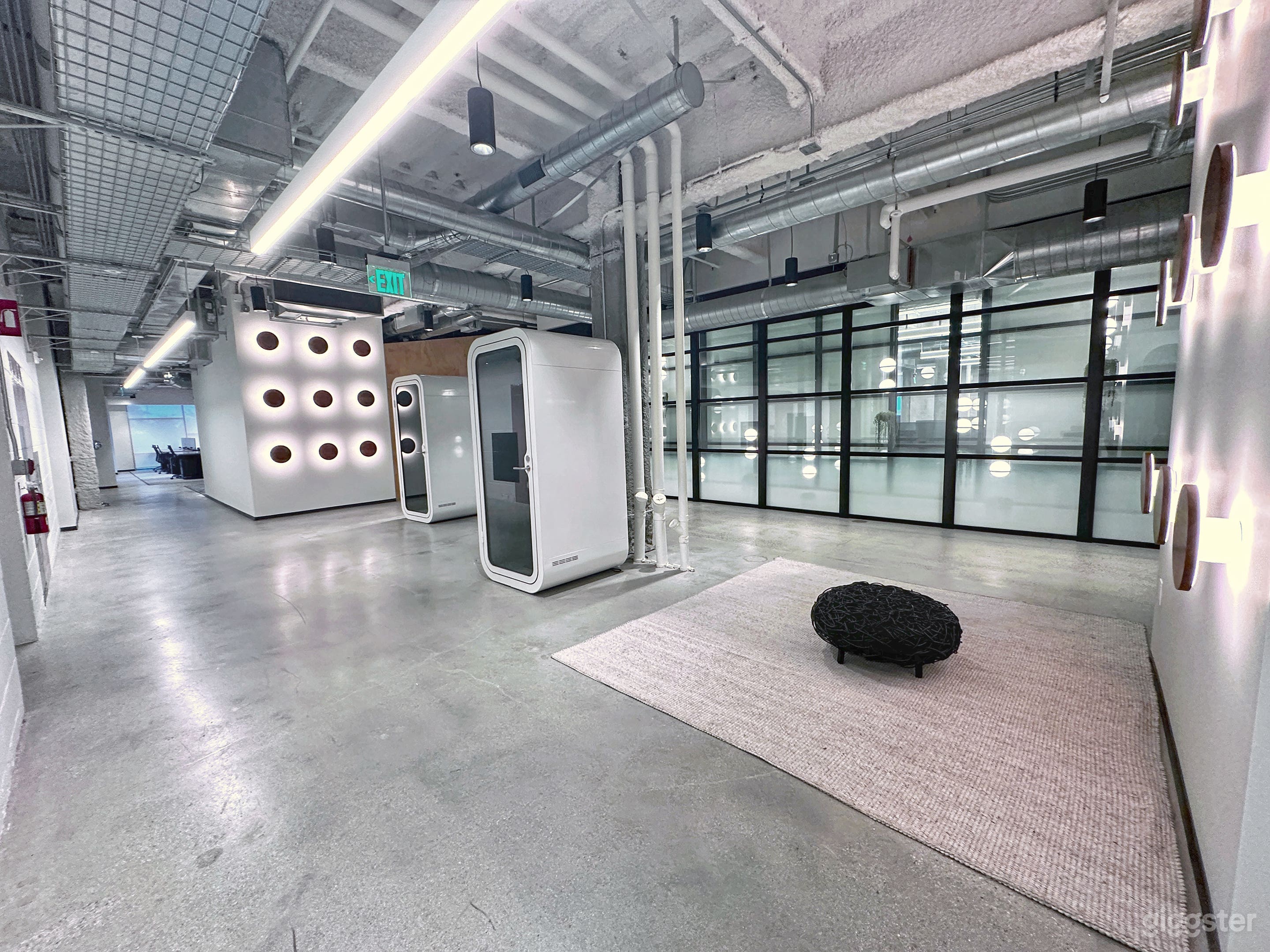 Beautiful modern futuristic looking office atrium area